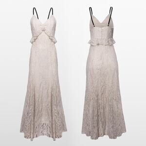 Steve Madden Polka Dot Lace Maxi Dress